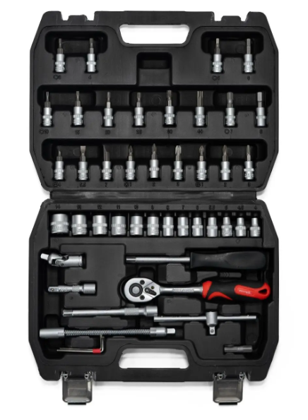 Набор профессиональных инструментов 46 ед. 1/4", Cr-V PROFLINE 61046 - изображение 2