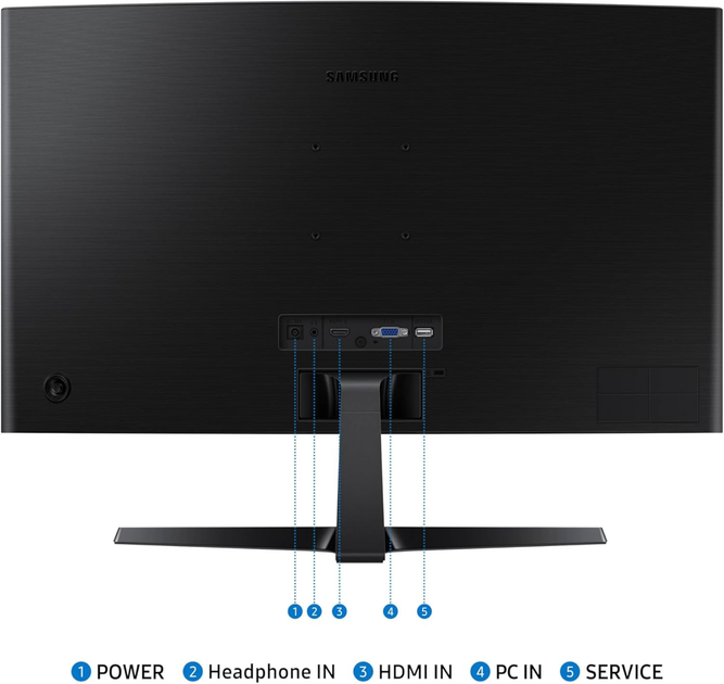 Монитор Samsung 24" Essential S3 (LS24D366GAIXCI) -- VA 1800R FullHD / 100Hz / 4 мс (GTG) / sRGB 95 % / Eye Saver Mode - изображение 6