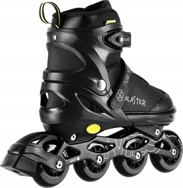 Rolki Nils Extreme Blaster NA18168A 35-38 M Czarne (5907695557107) - obraz 3