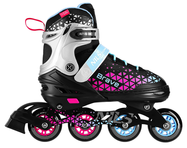 Łyżworolki Nils Extreme Brave 4 w 1 NH18190A 39-43 L Różowe (5907695556940) - obraz 6