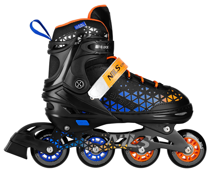 Роликові ковзани Nils Extreme Brave 4 в 1 NH18190A 39-43 L Оранжеві (5907695556902) - зображення 6