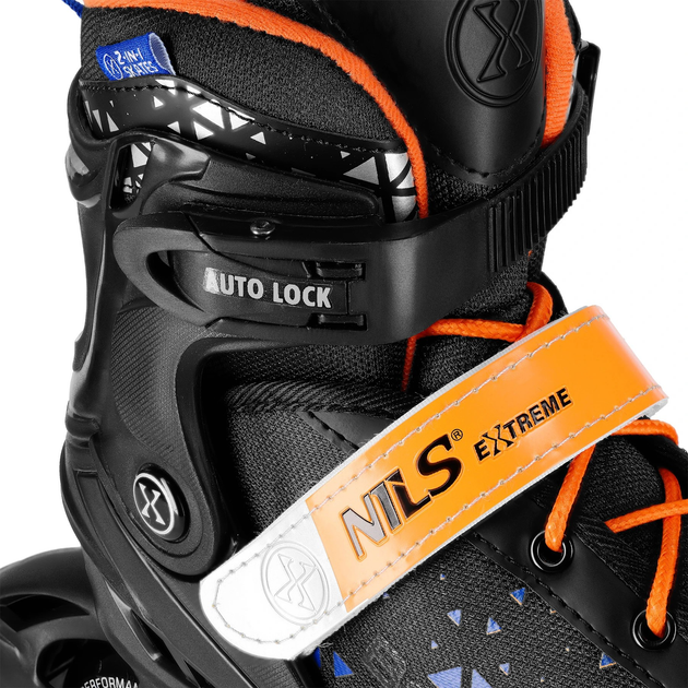 Роликові ковзани Nils Extreme Brave 4 в 1 NH18190A 39-43 L Оранжеві (5907695556902) - зображення 10