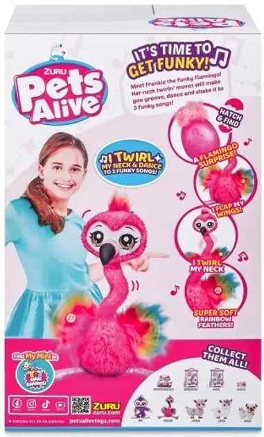 Zabawka interaktywna Zuru Pets Alive Flamingo Różowy (0193052023803) - obraz 3