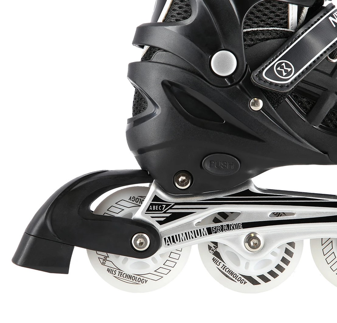 Łyżworolki Nils Extreme 4 w 1 NH10905 35-38 M LED Czarne (5907695520118) - obraz 5