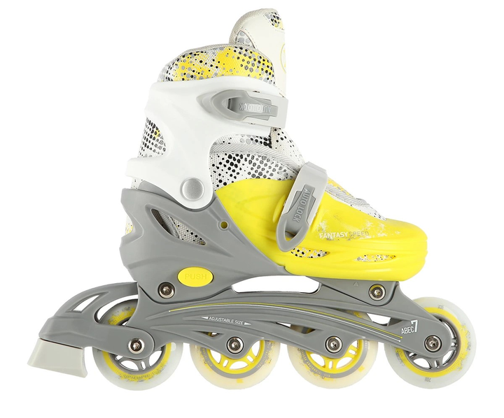 Łyżworolki Nils Extreme 4 w 1 NH18331 31-34 S Limonkowy (5907695596441) - obraz 3