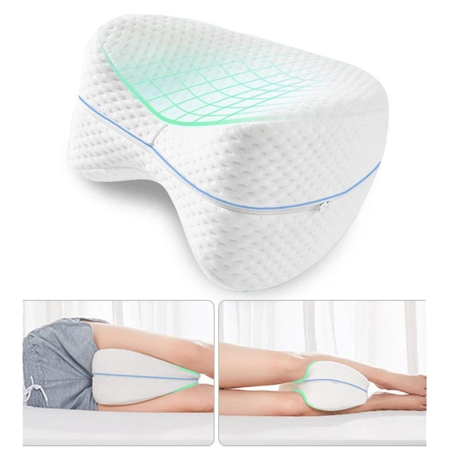 Подушка ортопедическая Contour Leg Pillow для коленей и ног с эффектом памяти 23х23х14.5 см Белый - Фото 5 Подушка ортопедическая Contour Leg Pillow для коленей и ног с эффектом памяти 23х23х14.5 см Белый - изображение 5