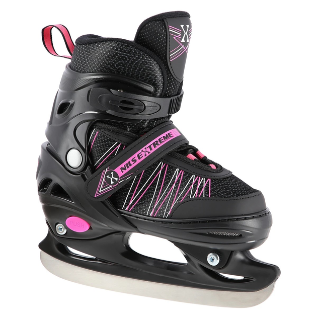 Łyżworolki Nils Extreme 2 w 1 NH11912 A 35-38 M Czarno-Różowe (5907695543032) - obraz 6