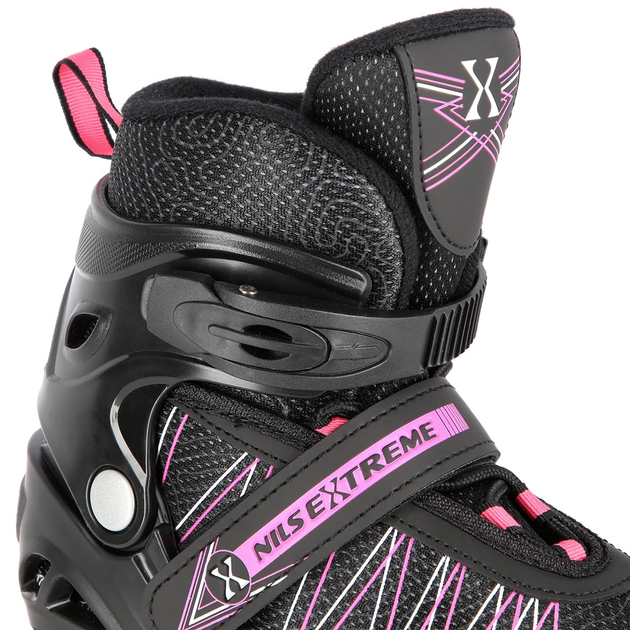 Łyżworolki Nils Extreme 2 w 1 NH11912 A 35-38 M Czarno-Różowe (5907695543032) - obraz 12