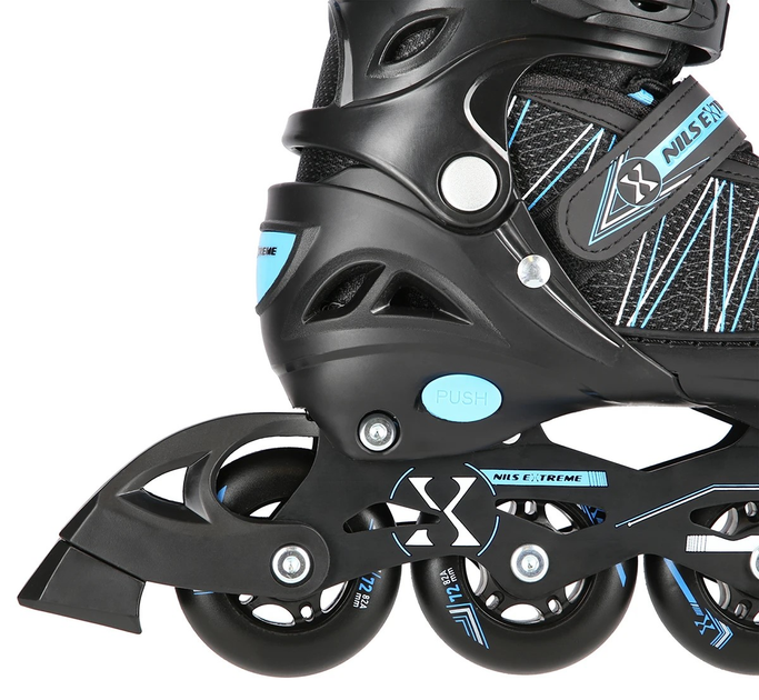 Роликові ковзани Nils Extreme 2 в 1 NH11912 A 31-34 S Чорно-Сині (5907695543056) - зображення 9