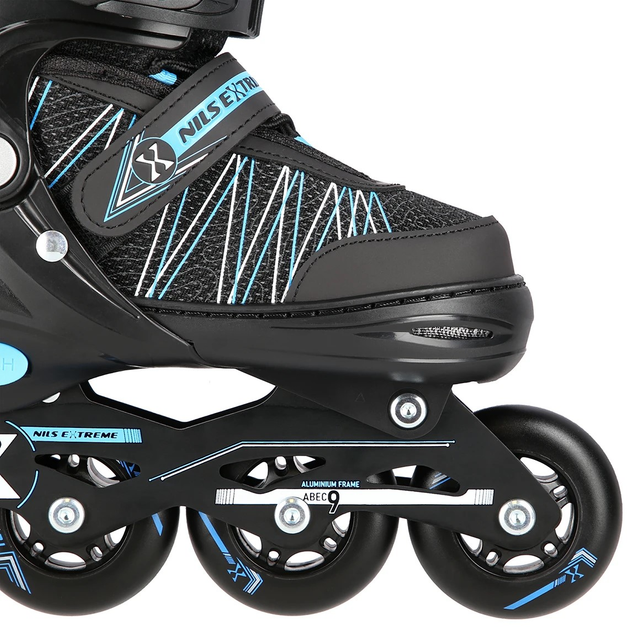 Роликові ковзани Nils Extreme 2 в 1 NH11912 A 31-34 S Чорно-Сині (5907695543056) - зображення 10
