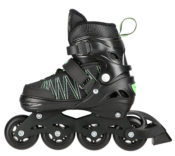 Łyżworolki Nils Extreme 2 w 1 NH11912 A 35-38 M Czarno-Zielone (5907695543094) - obraz 4