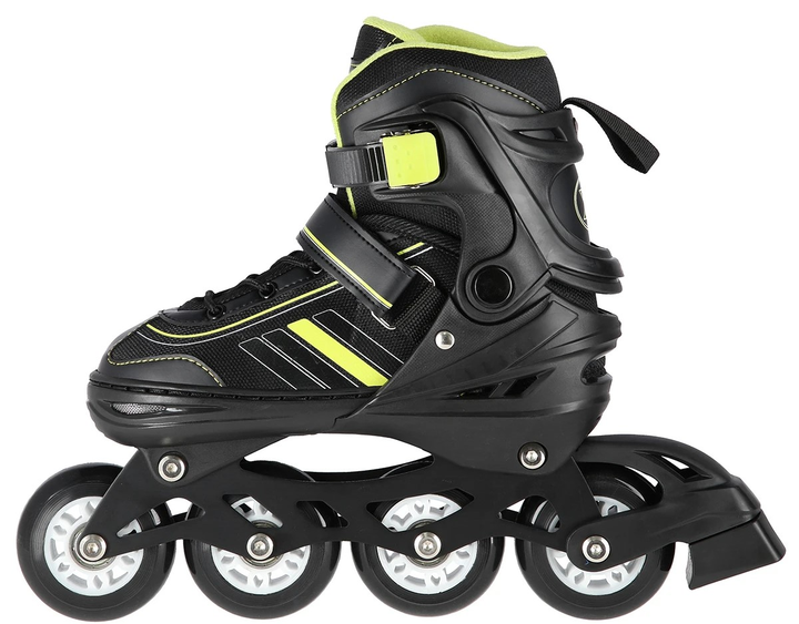Łyżworolki Nils Extreme 2 w 1 NH18191 39-43 L Czarno-Limonkowe (5907695591781) - obraz 4