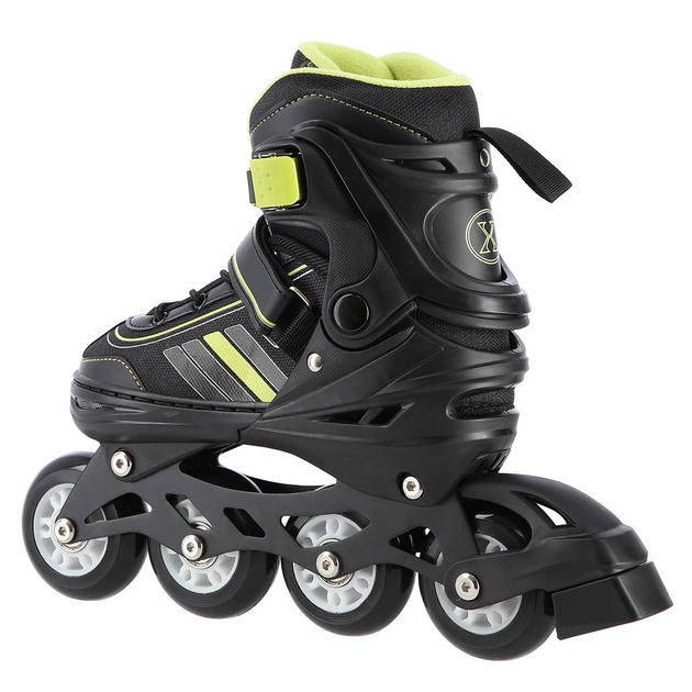Łyżworolki Nils Extreme 2 w 1 NH18191 39-43 L Czarno-Limonkowe (5907695591781) - obraz 5