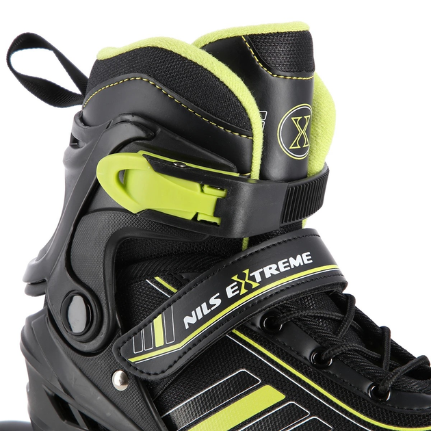 Łyżworolki Nils Extreme 2 w 1 NH18191 39-43 L Czarno-Limonkowe (5907695591781) - obraz 11
