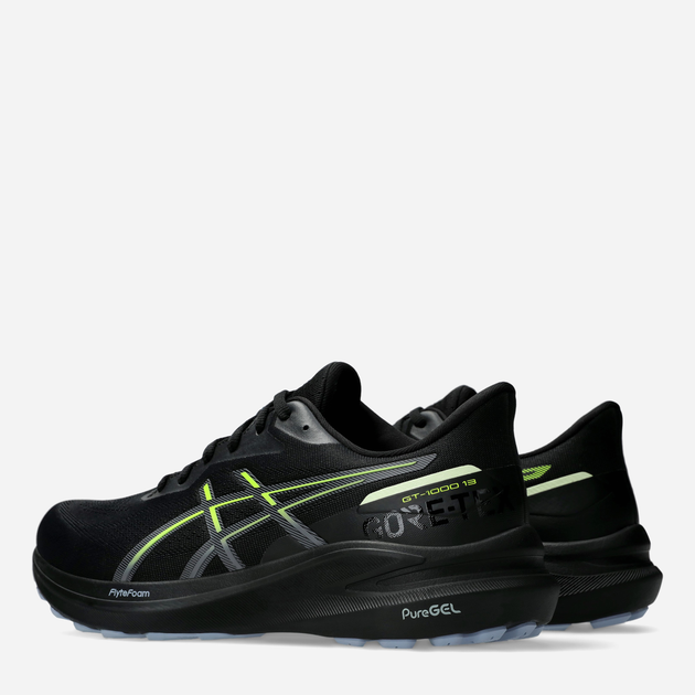 Чоловічі кросівки для бігу ASICS GT-1000 13 GTX 1011B857-001 42.5 (9US) 27 см Чорний/Жовтий (4550457885751) - зображення 4