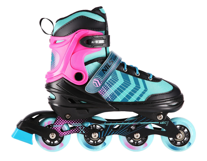 Łyżworolki Nils Extreme 4 w 1 NH18192A 39-43 L Czarno-Fioletowe (5907695525823) - obraz 3