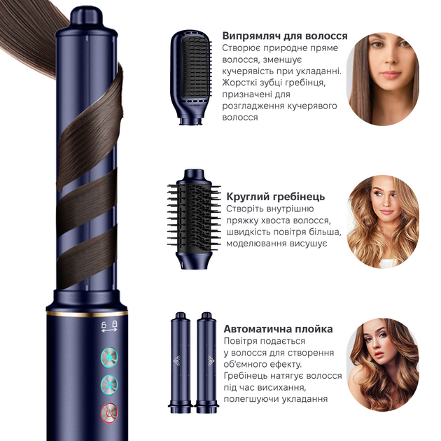 Стайлер Inspire WT-634-5IN1-Blue - изображение 8