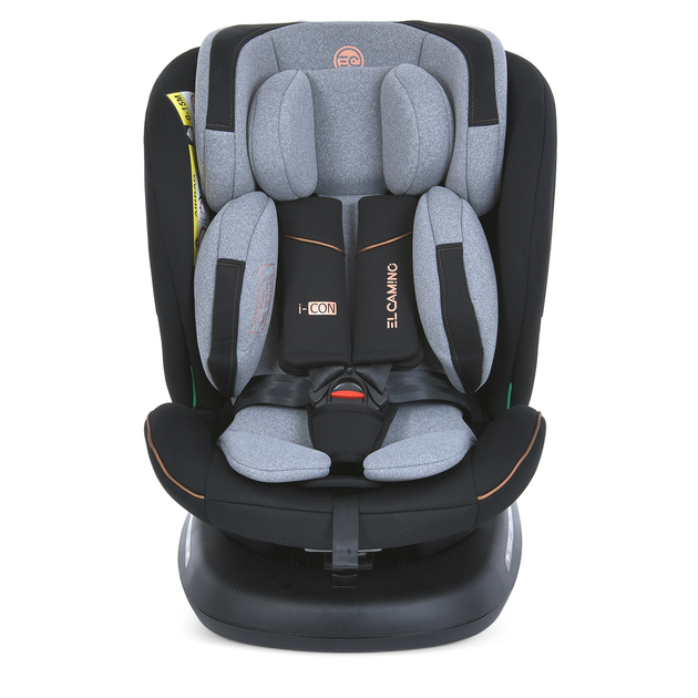 Детское автокресло El Camino ME 1117 I-CON Melange Ultimate Gray ISOFIX Top Tether 360º - изображение 2