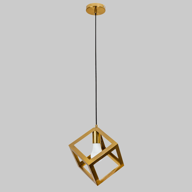 Бронзовый подвес с бронзовым плафоном лофт Bronze Cube (56-PR160F-1 BRZ) - изображение 1