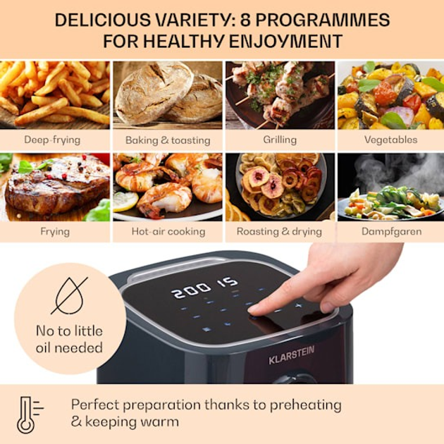 Мультипіч KLARSTEIN Crisp-Pro Air Fryer 10040698 - зображення 3