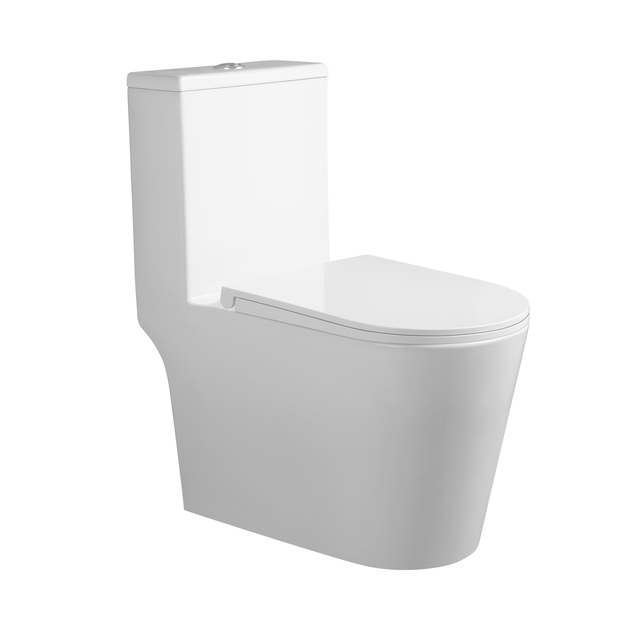 Унитаз-моноблок напольный Qtap Kolibri Ultra Quiet безободковый с ...
