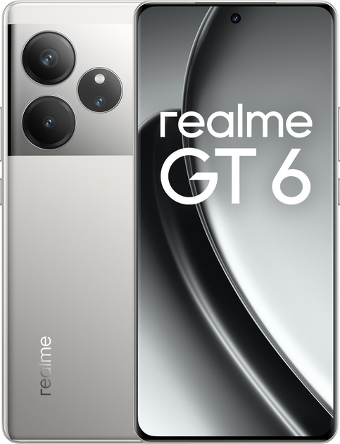 Мобільний телефон Realme GT 6 5G 16/512GB Fluid Silver (6941764433939) - зображення 1