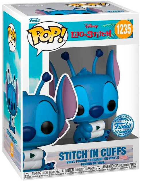 Фігурка Funko Pop! Disney Lilo and Stitch Stitch in Cuffs Limited Edition 9 см (889698664868) - зображення 1