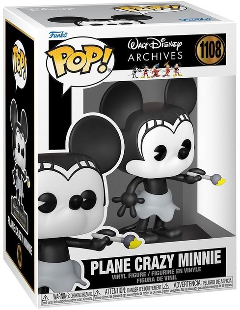 Фігурка Funko Pop! Disney Minnie Plane Crazy Minnie 1928 9 см (889698576239) - зображення 1