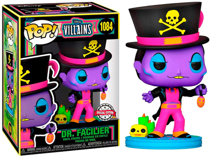 Figurka Funko Pop! Disney Villains Dr. Facilier Black Light Exclusive 9 cm (889698603942) - obraz 2