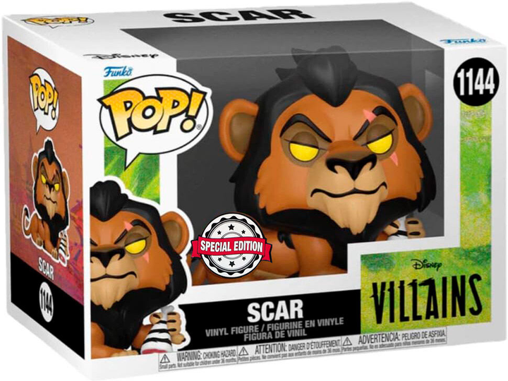 Figurka Funko Pop! Disney Villains The Lion King Scar Exclusive 9 cm (889698589345) - obraz 1