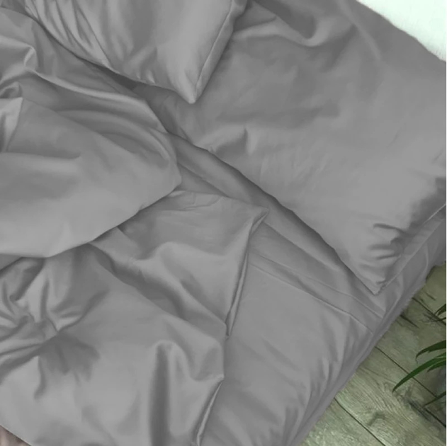 Акція на Наволочка MirSon Light Pro 10-004 Gray Satin 40x60 см від Rozetka