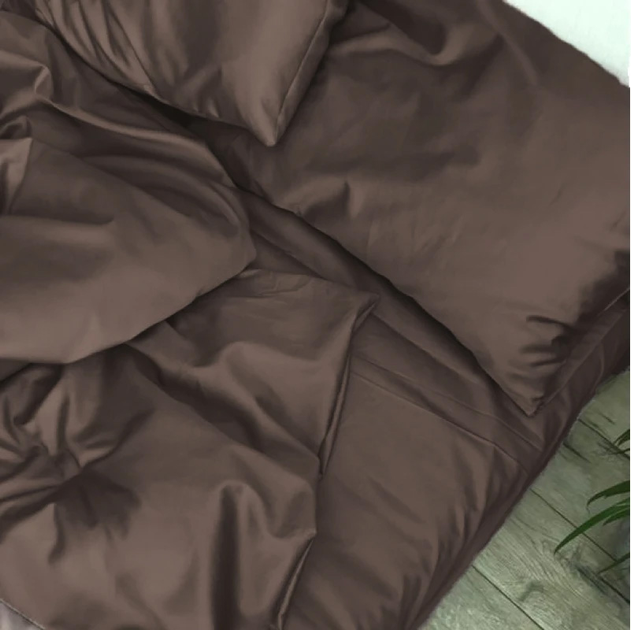 Акція на Наволочка MirSon Light Pro 10-010 Brown Satin 40x40 см від Rozetka