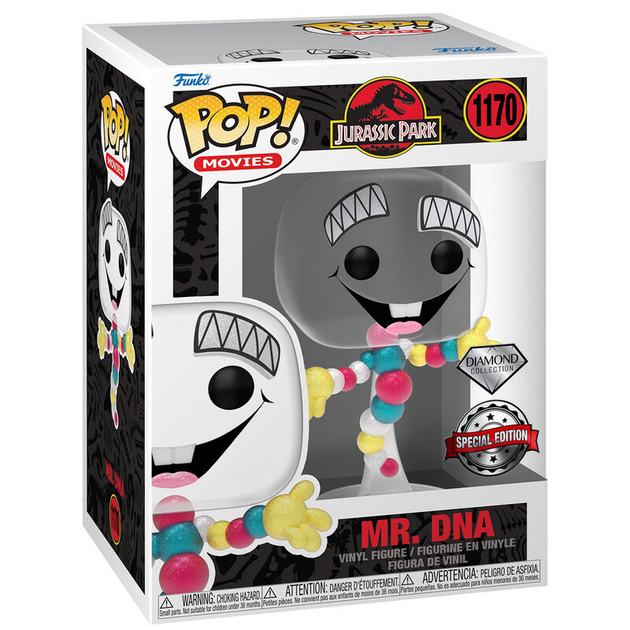 Figurka Funko Pop! Jurassic Park Mr. DNA Exclusive Diamond Collection 9 cm (889698632034) - obraz 2