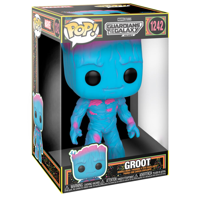 Фігурка Funko Pop! Marvel Guardians of the Galaxy 3 Groot Black Light Exclusive 25 см (889698711227) - зображення 2