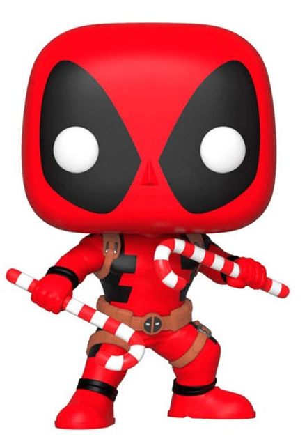 Figurka Funko Pop! Marvel Holiday Deadpool with Candy Canes 8 cm (889698339858) - obraz 1