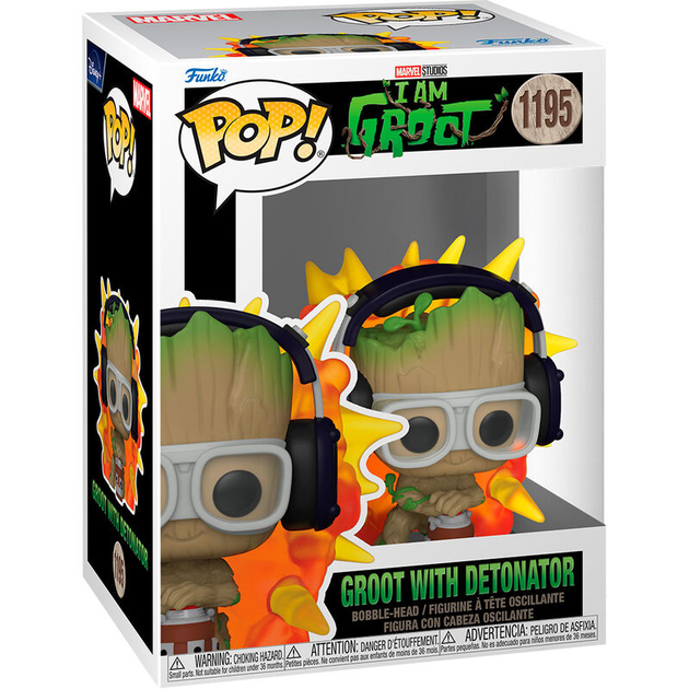 Фігурка Funko Pop! Marvel I am Groot Groot with Detonator 9 см (889698706537) - зображення 2