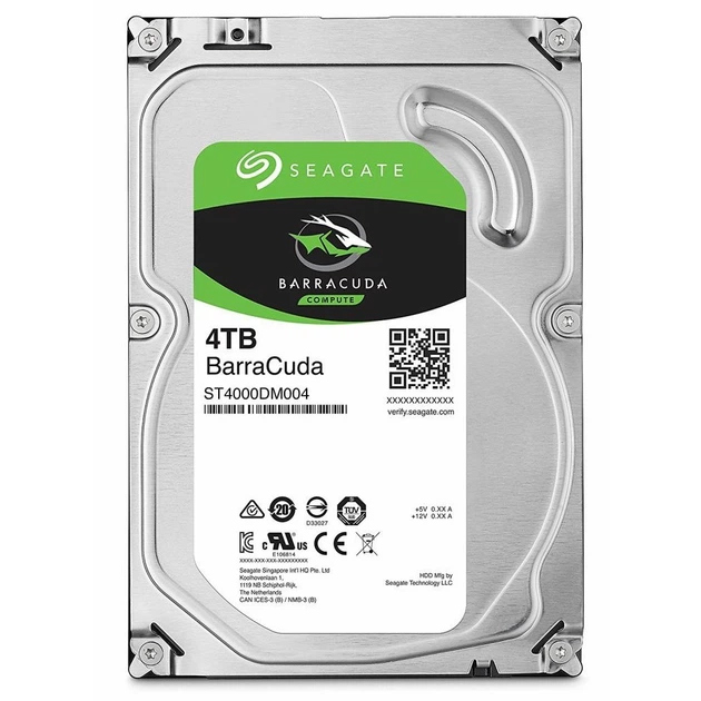 美★SEAGATE ST4000DM004 [4TB SATA600]正常126 Накопитель HDD SATA 4.0TB Seagate BarraCuda 5400rpm 256MB