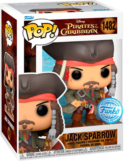 Фігурка Funko Pop! Pirates of the Caribbean Jack Sparrow Exclusive 9 см (889698819404) - зображення 1