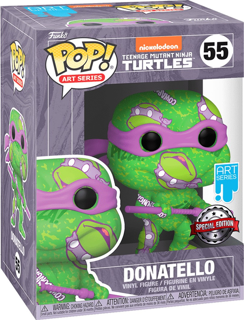 Фігурка Funko Pop! Art Series Ninja Turtles Donatello Artist 9 см (889698587501) - зображення 1