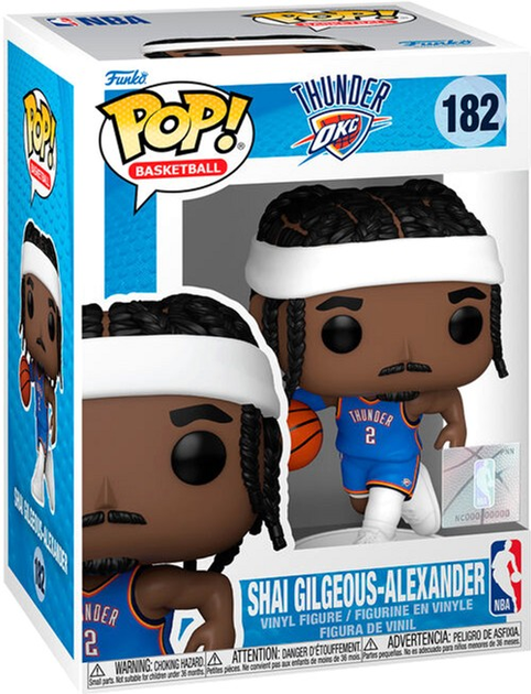 Figurka Funko Pop! NBA Thunder OKC Shai Gilgeous Alexander 9 cm (889698796750) - obraz 1