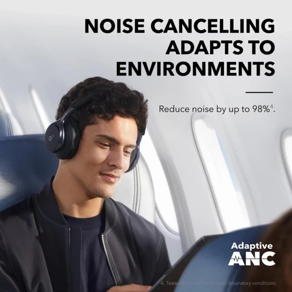 Навушники Anker SoundСore Space One Black (A3035G11) - Фото 7 Навушники Anker SoundСore Space One Black (A3035G11) - изображение 7