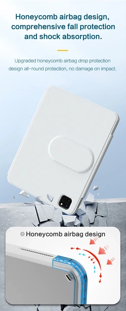 Чохол iPad 11'' Pro (2024) Wiwu 360° Rotative Magnetic light blue - изображение 7
