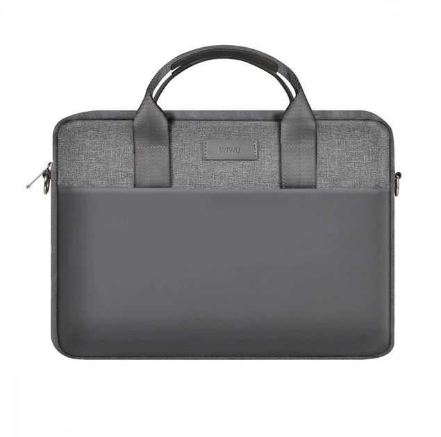 Сумка для ноутбука 15.6''-16.2" Wiwu Minimalist Laptop Bag black - изображение 7