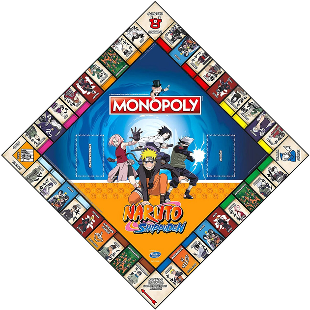 Gra planszowa Hasbro Monopoly Naruto Shippuden (edycja hiszpańska) (5036905046633) - obraz 4