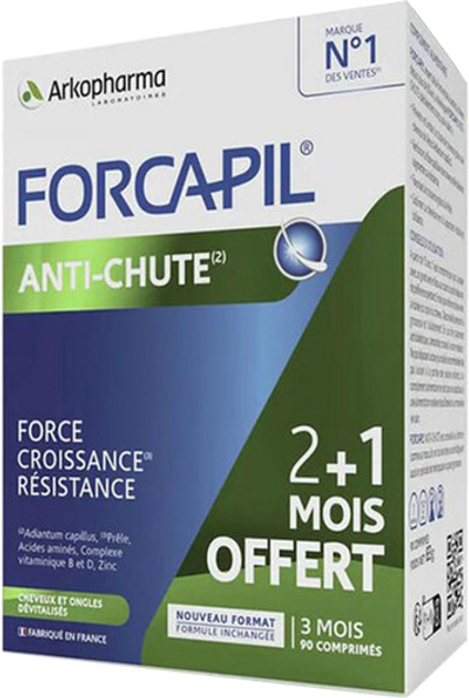 Вітаміни та мінерали Arkopharma Forcapil Проти випадіння волосся та нігтів 90 таблеток (8428148465758) - зображення 2