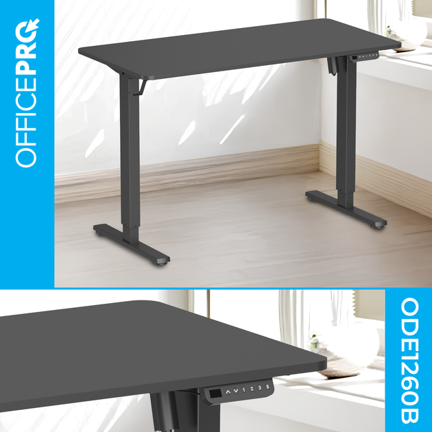 Стол с электрорегулировкой высоты OfficePro ODE1260B 1200 х 600 мм Black (ODE1260B) - Фото 4 Стол с электрорегулировкой высоты OfficePro ODE1260B 1200 х 600 мм Black (ODE1260B) - изображение 4