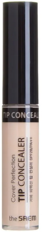 Консилер для лица The Saem Cover Perfection Tip Concealer SPF28/РА++ 1.5 Natural Beige, 6.5g - Фото 1 Консилер для лица The Saem Cover Perfection Tip Concealer SPF28/РА++ 1.5 Natural Beige, 6.5g - изображение 1