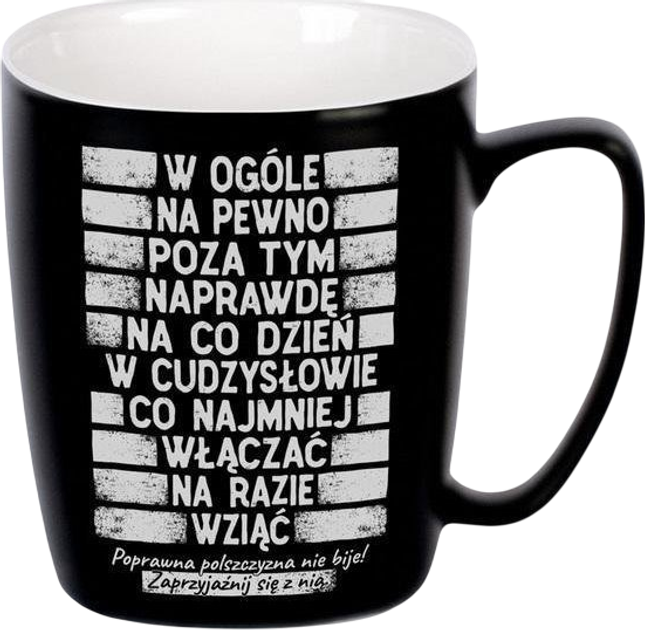 Чашка Nadwyraz керамічна матова чорна 380 мл (5901005002509) - зображення 1