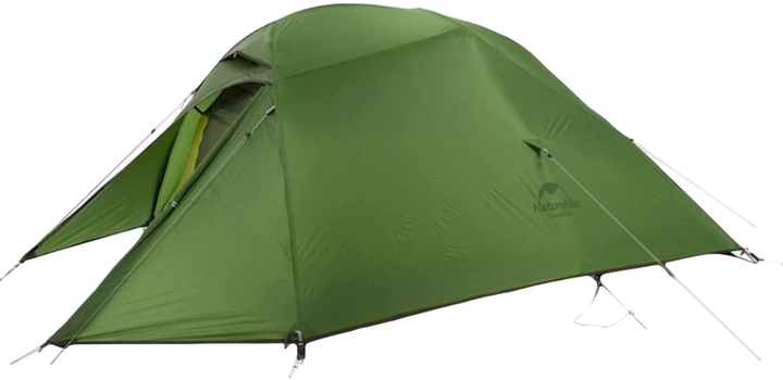 Namiot ultralekki trzyosobowy z podkładem Naturehike Cloud Up 3 Updated NH18T030-T 210T Dark Green (6927595765685)   - obraz 1