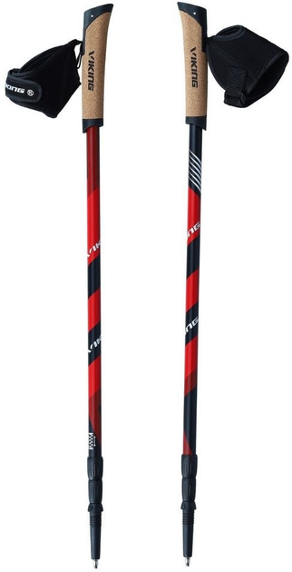 Kije do chodzenia Viking Kube Pro Poles 135 cm Red/Black (5901115787037) - obraz 1